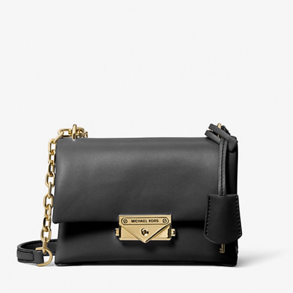 Michael Kors Black Leather Crossbody Bag